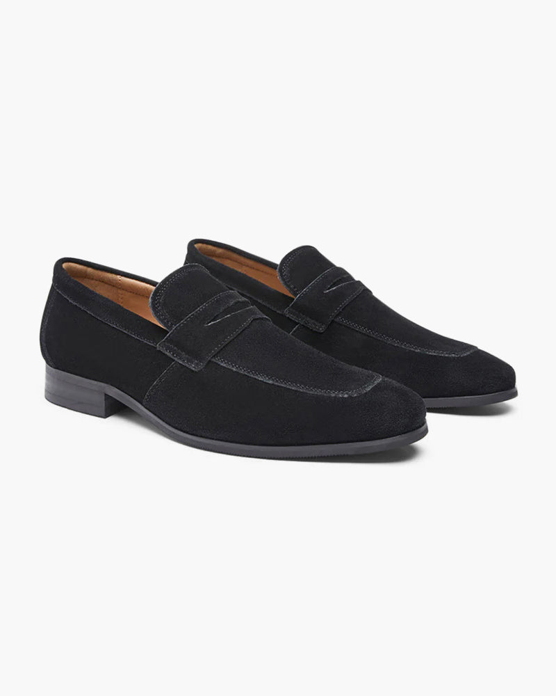Old Money zamszowe mokasyny typu penny loafer