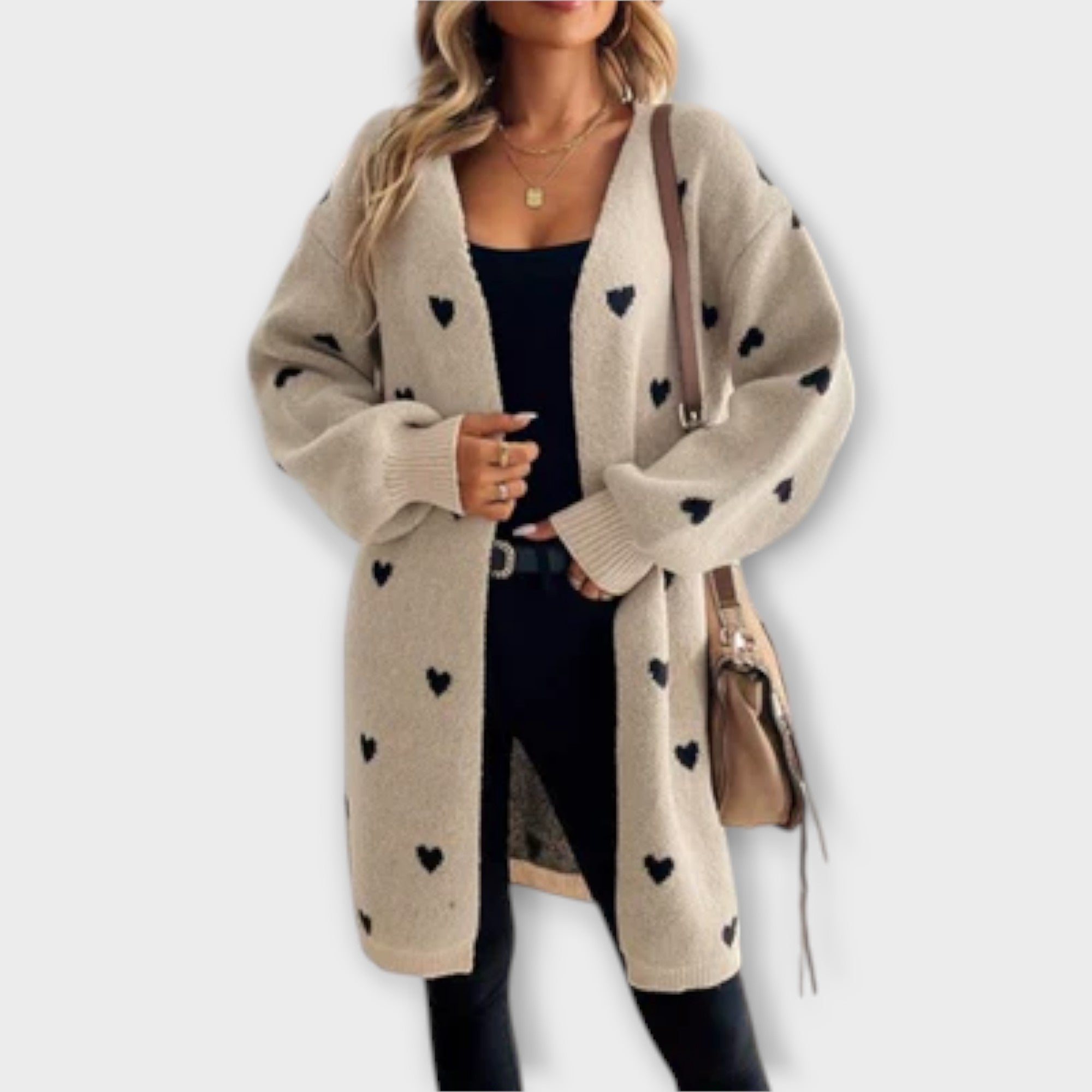 Julia - Kofta med hjärtmönster