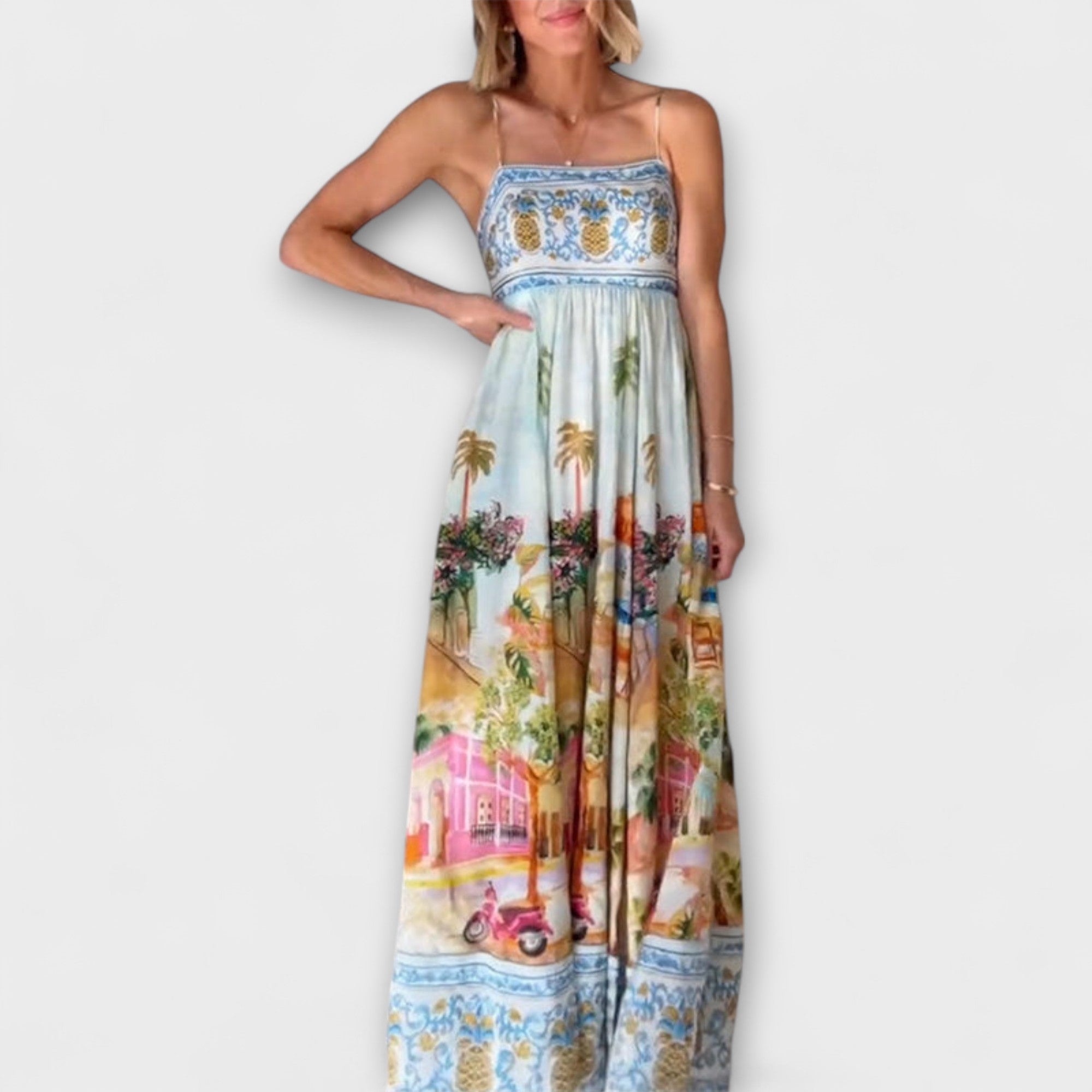 Lumen - Aracati Multicolor Maxi Jurk