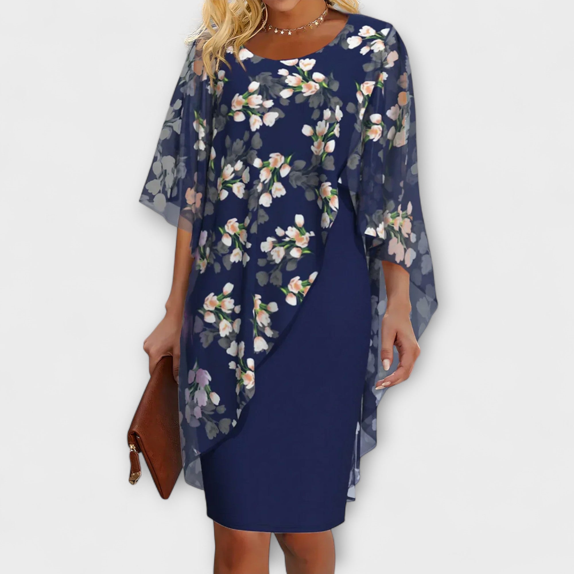 Lyanna - Floral Chiffon Women's Dress