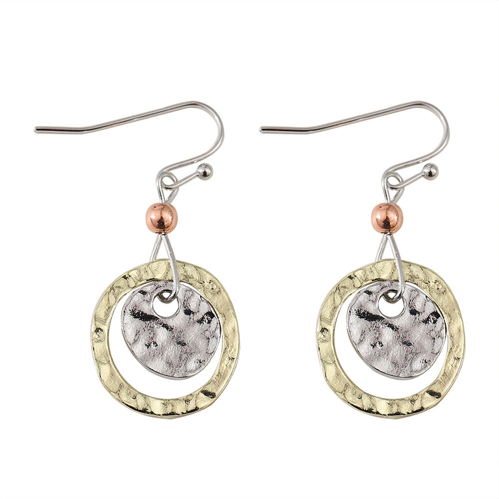 Anneaux créoles antiques en or et argent