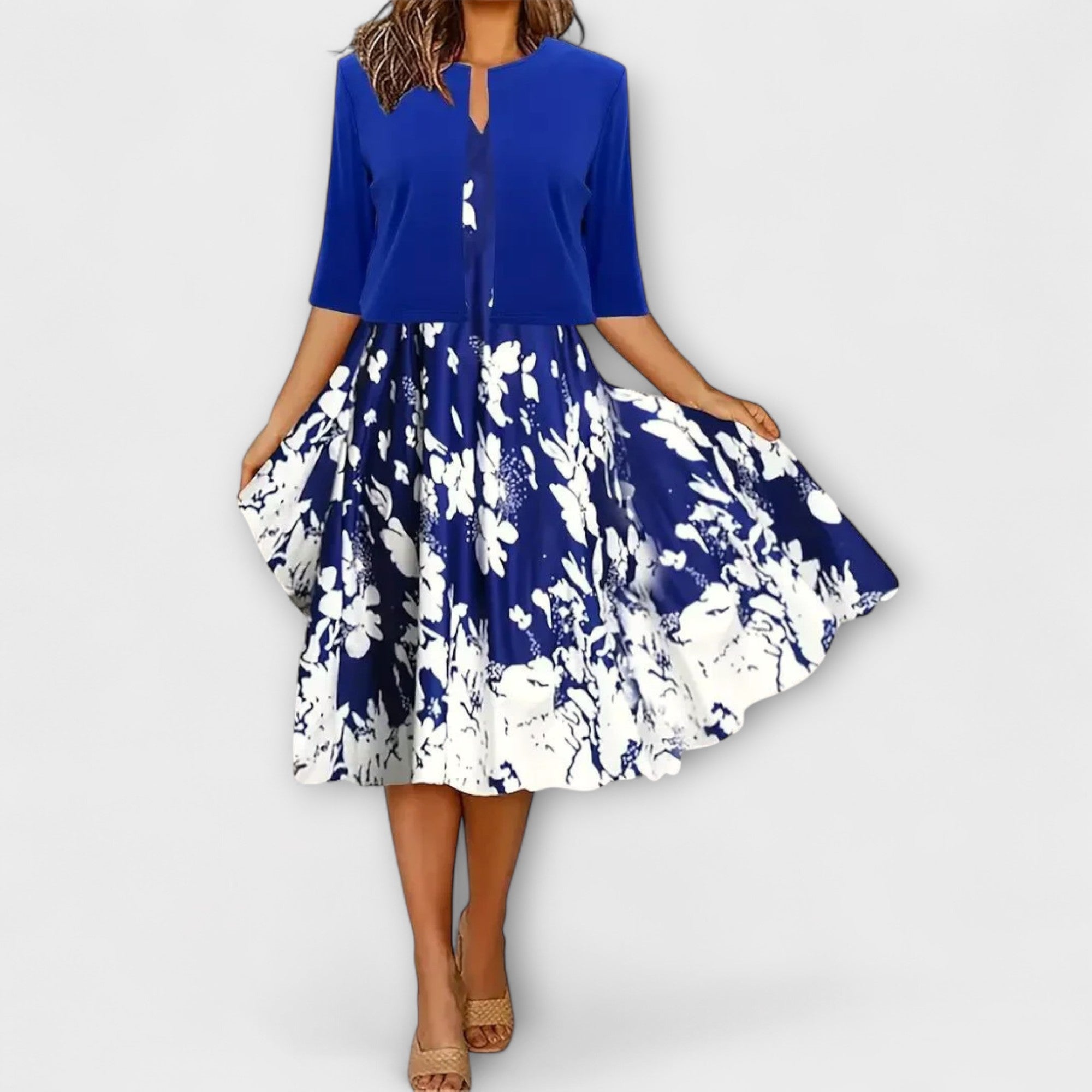 Damen-Midikleid mit Blazer