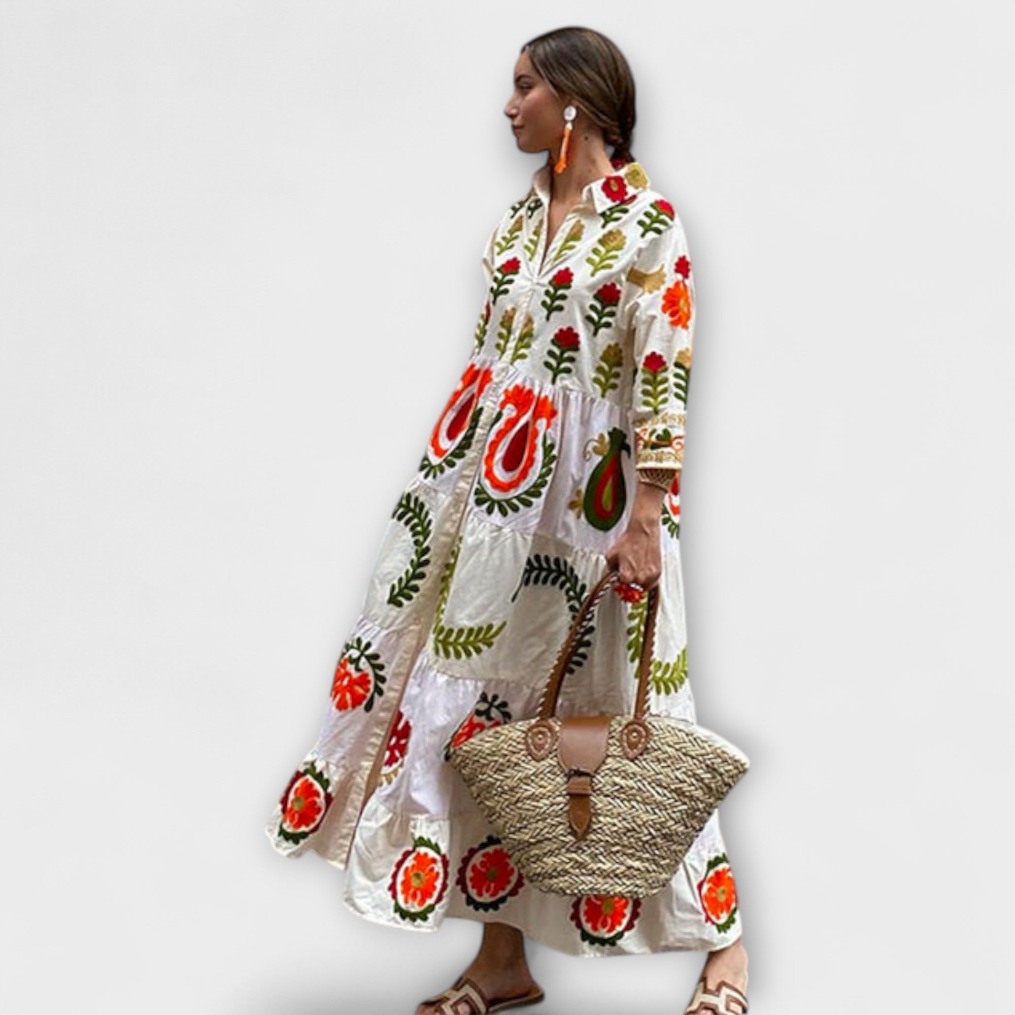 Diona - Elegancka sukienka w kwiaty