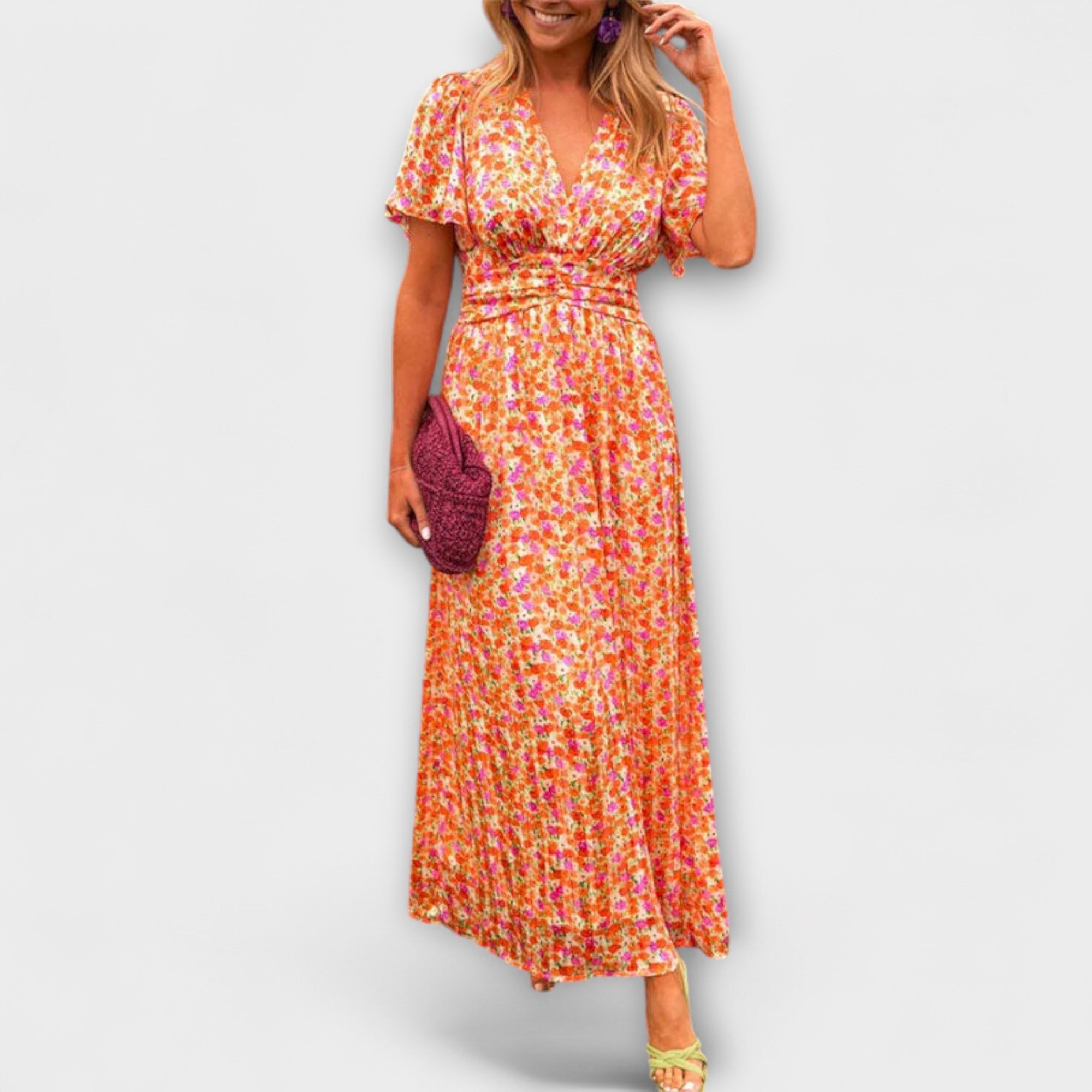 Elsie - Klassieke V-hals Jurk