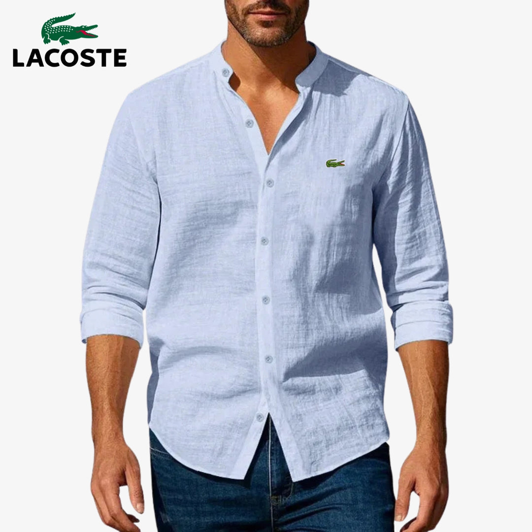 LACOSTE – Camisa elegante com colarinho rígido
