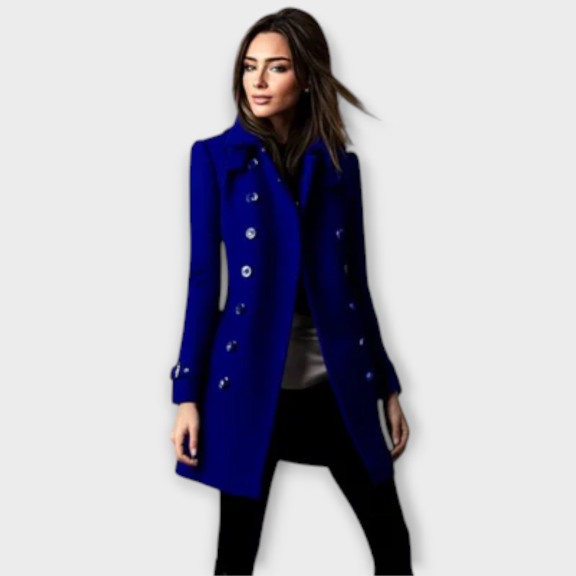 Linda - Dwurzędowy płaszcz trenczowy