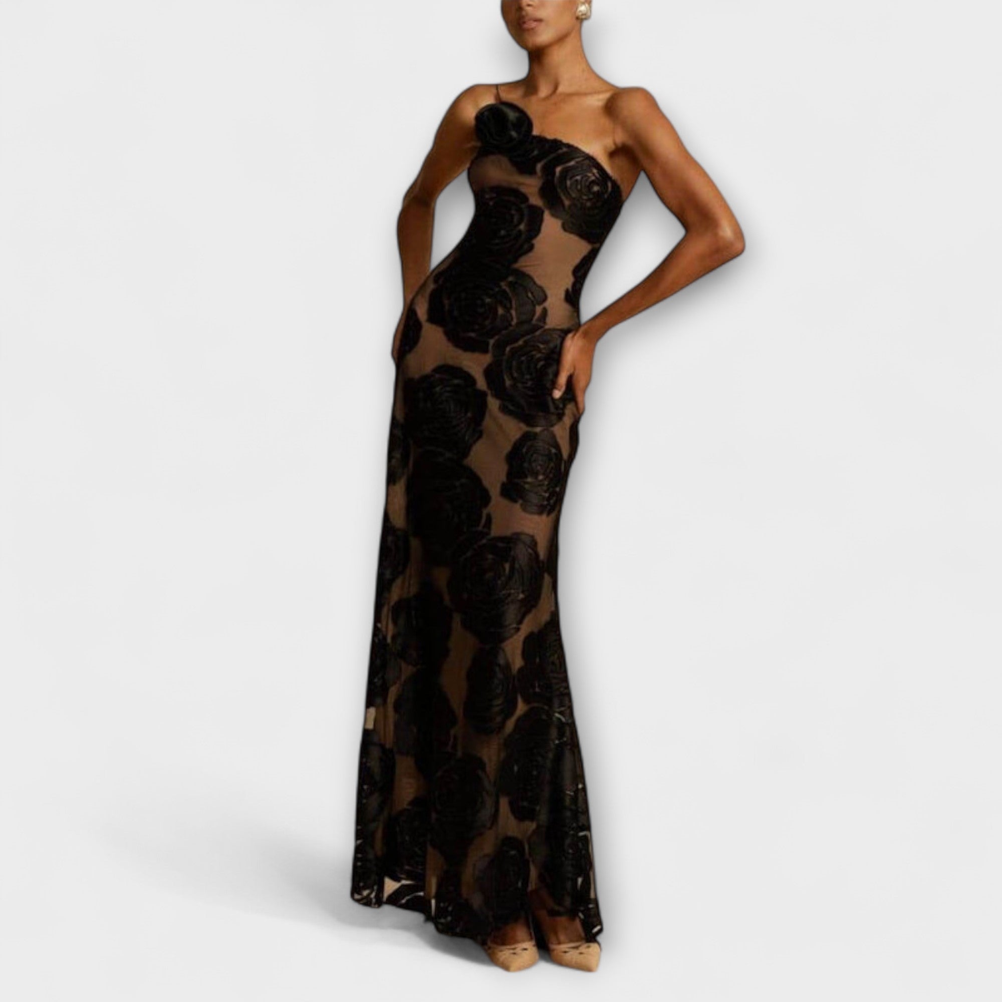 Sara - Blommig Maxiklänning