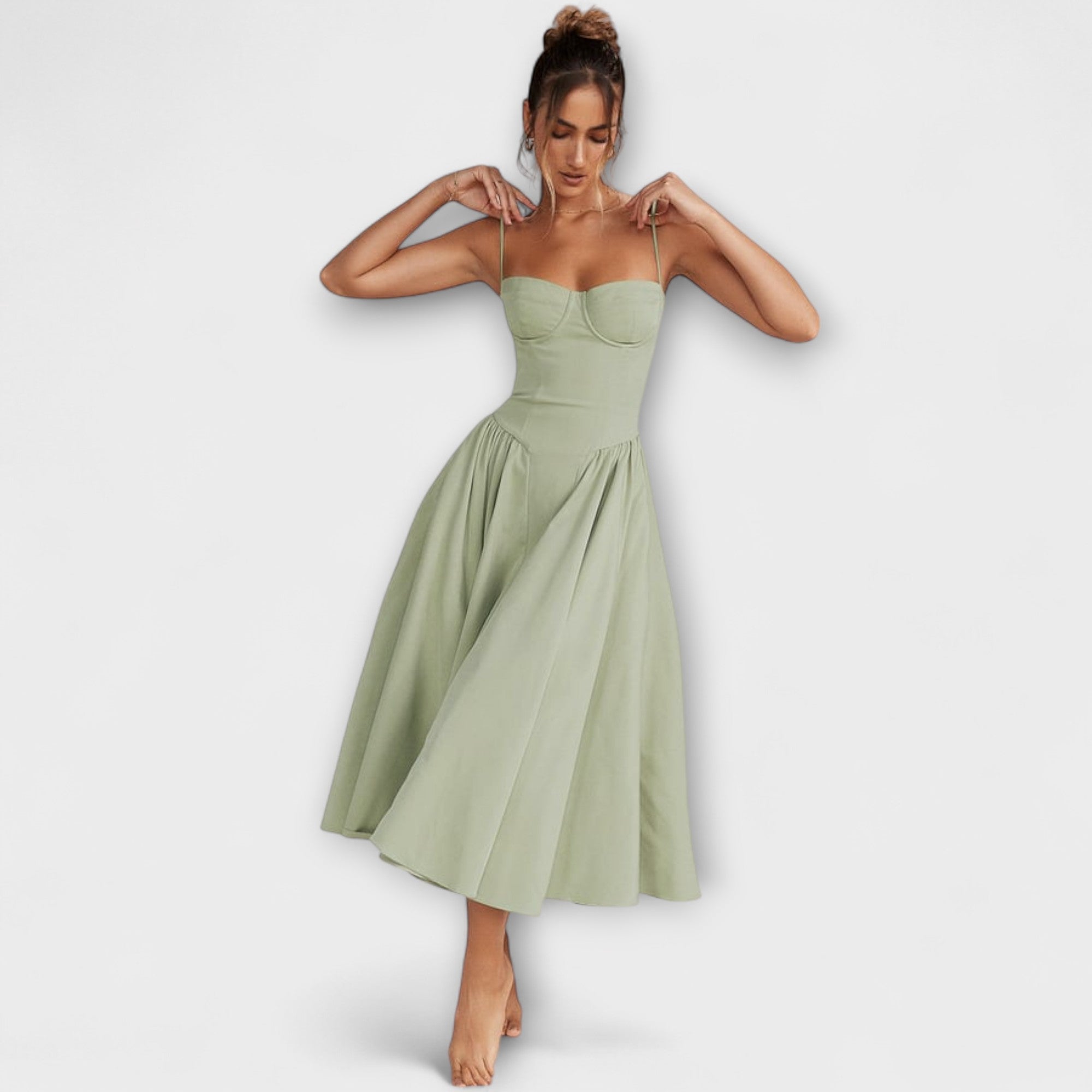 Rosalie - Robe corset sans manches raffinée