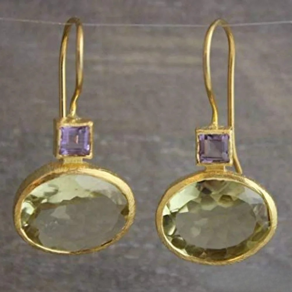 Brincos Retro Verdes