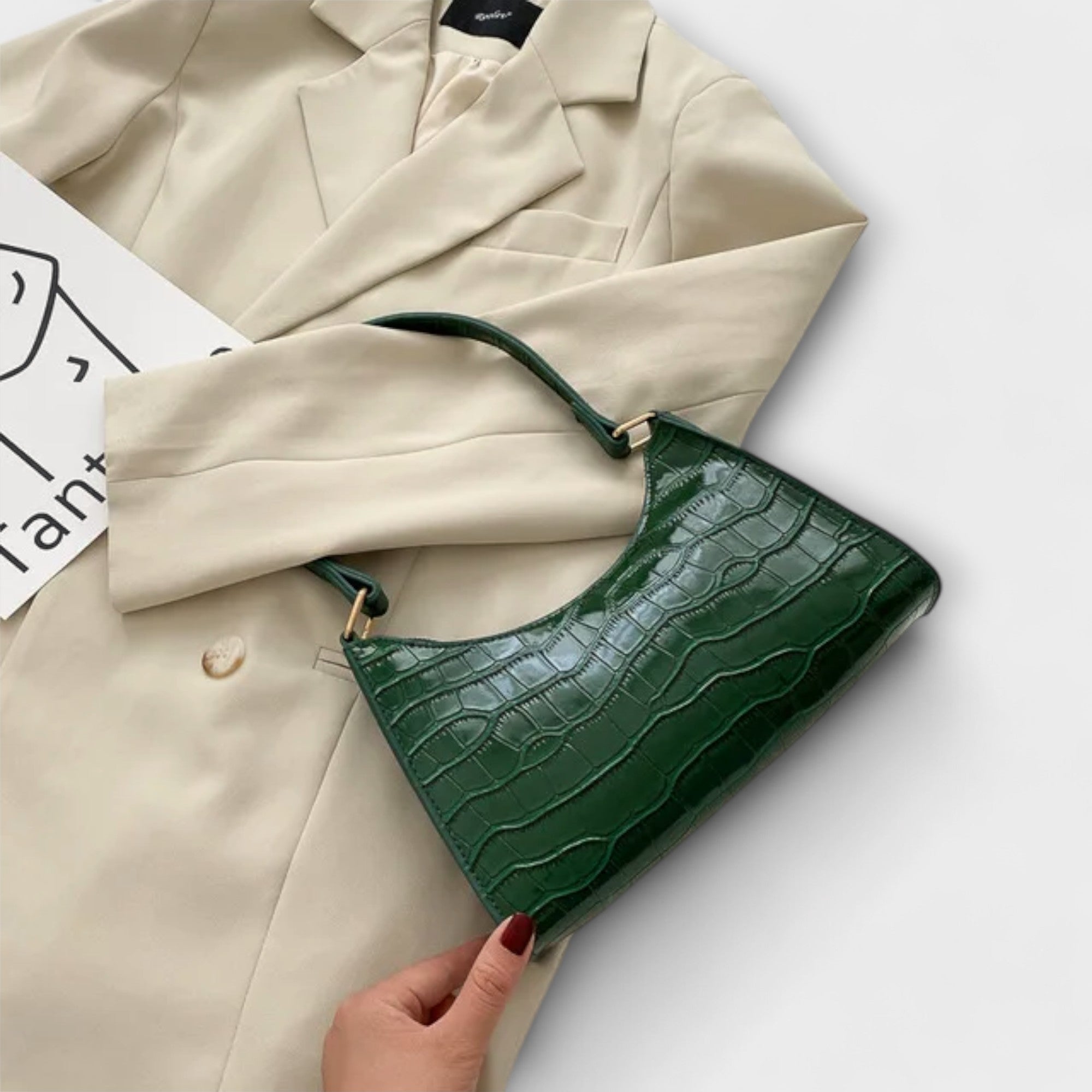 Aurellia. - Borsa in pelle lucida