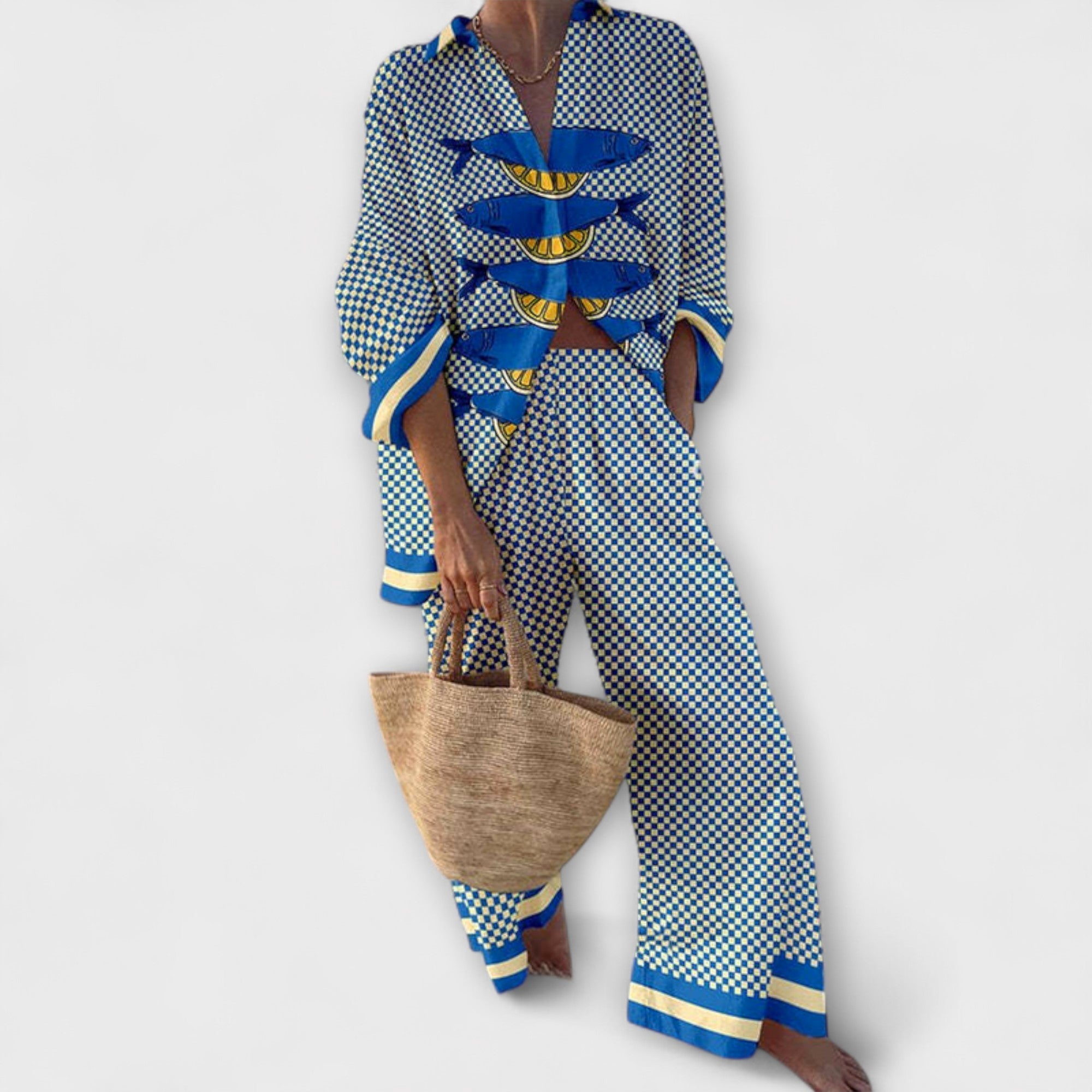 Trivela – Dress med sitronmønster