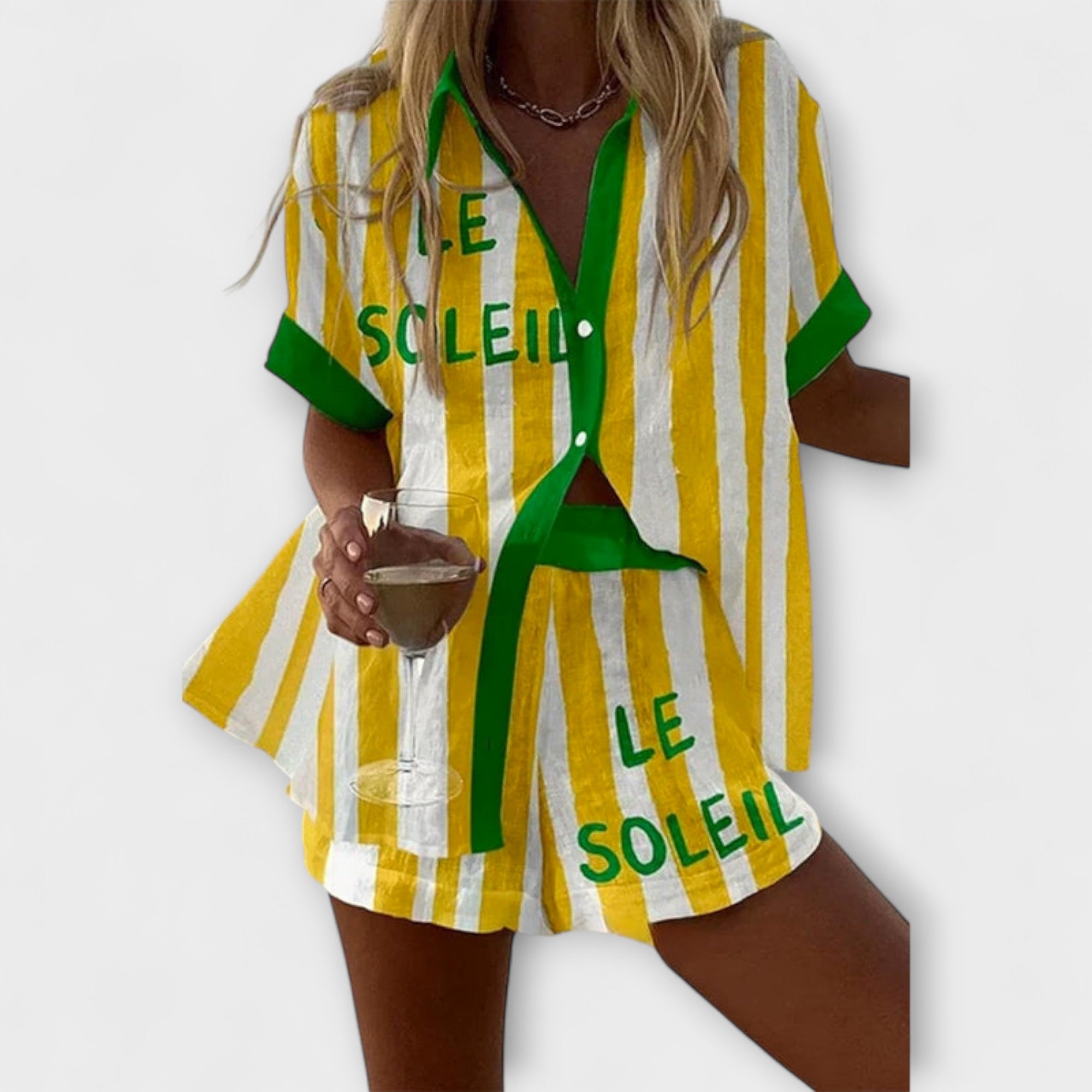 Halora – Estilo de lino amarillo con estilo