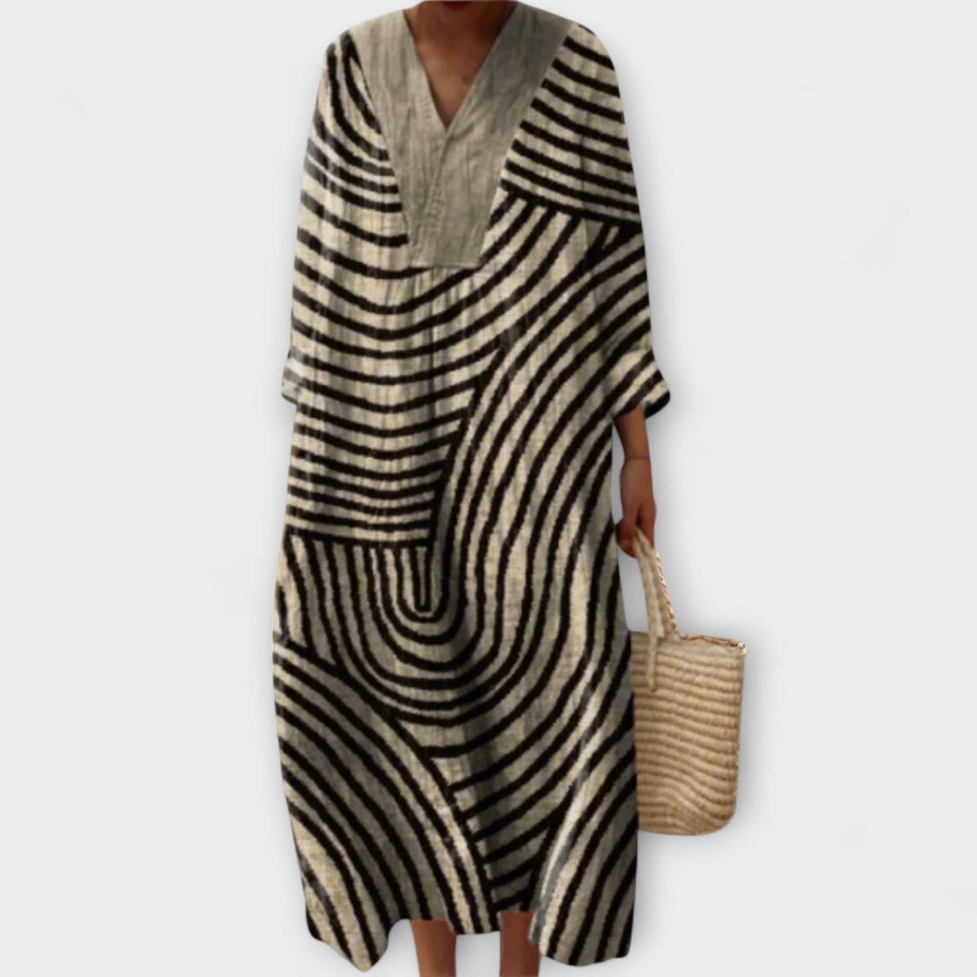 Abigail - Stijlvolle Geometrische Jurk