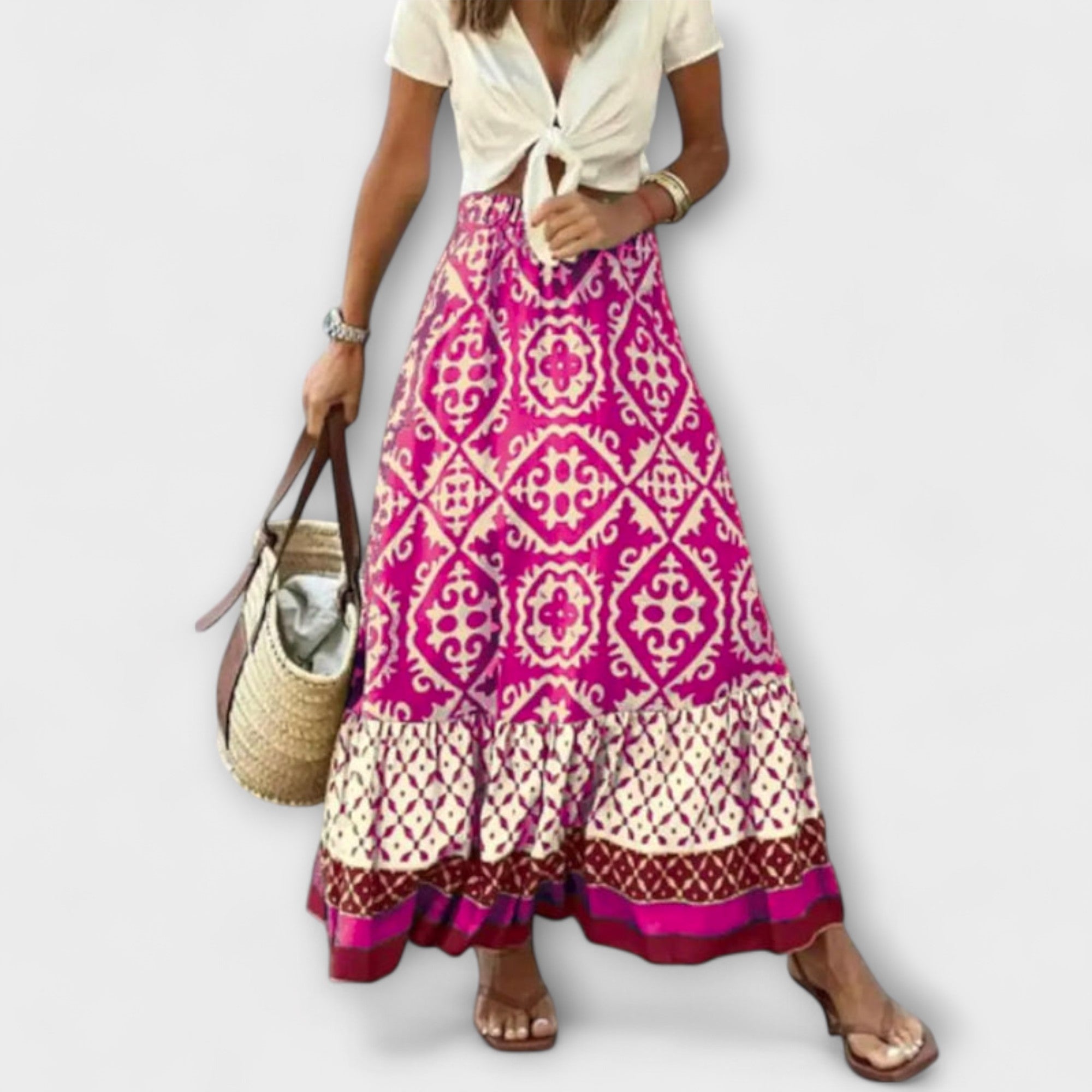 다그마르 - 여성용 하이웨이스트 여름 스커트