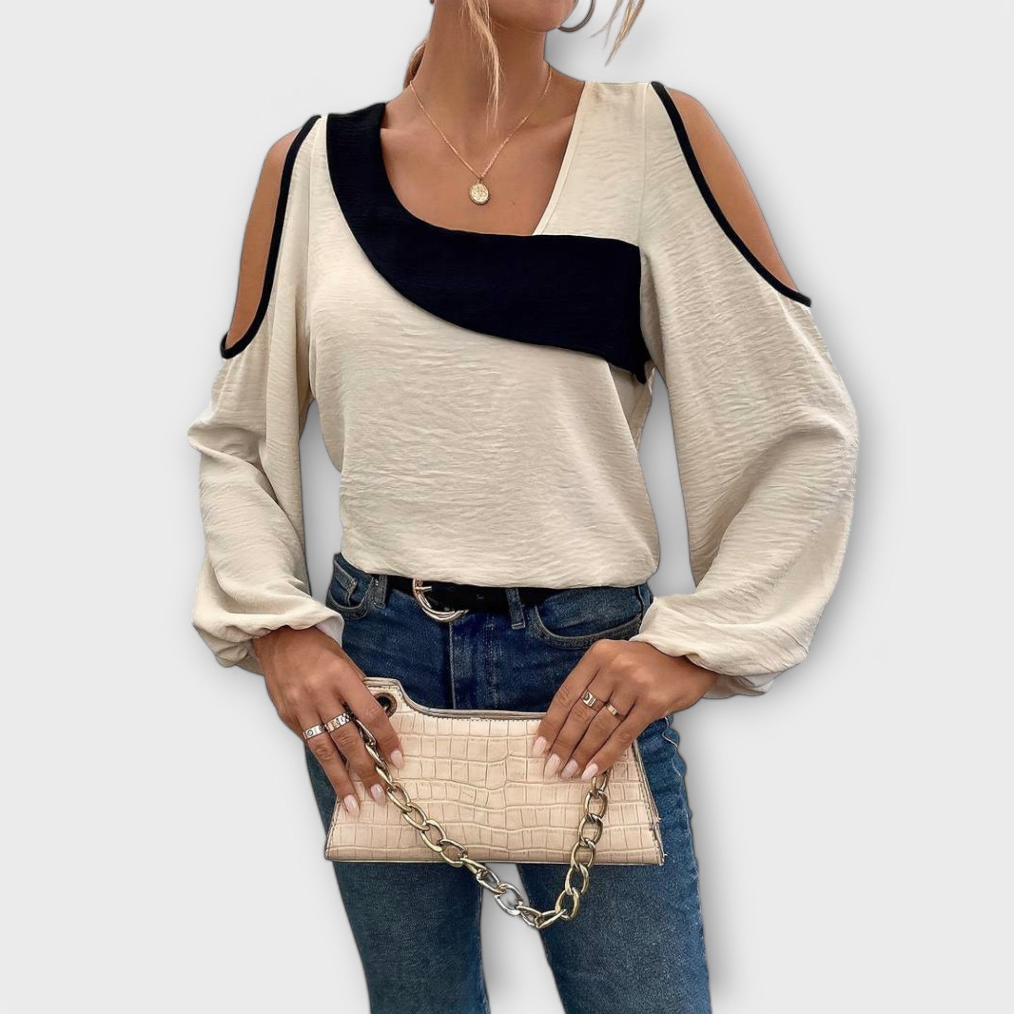 Scarlett - Blusa com Decote Quadrado