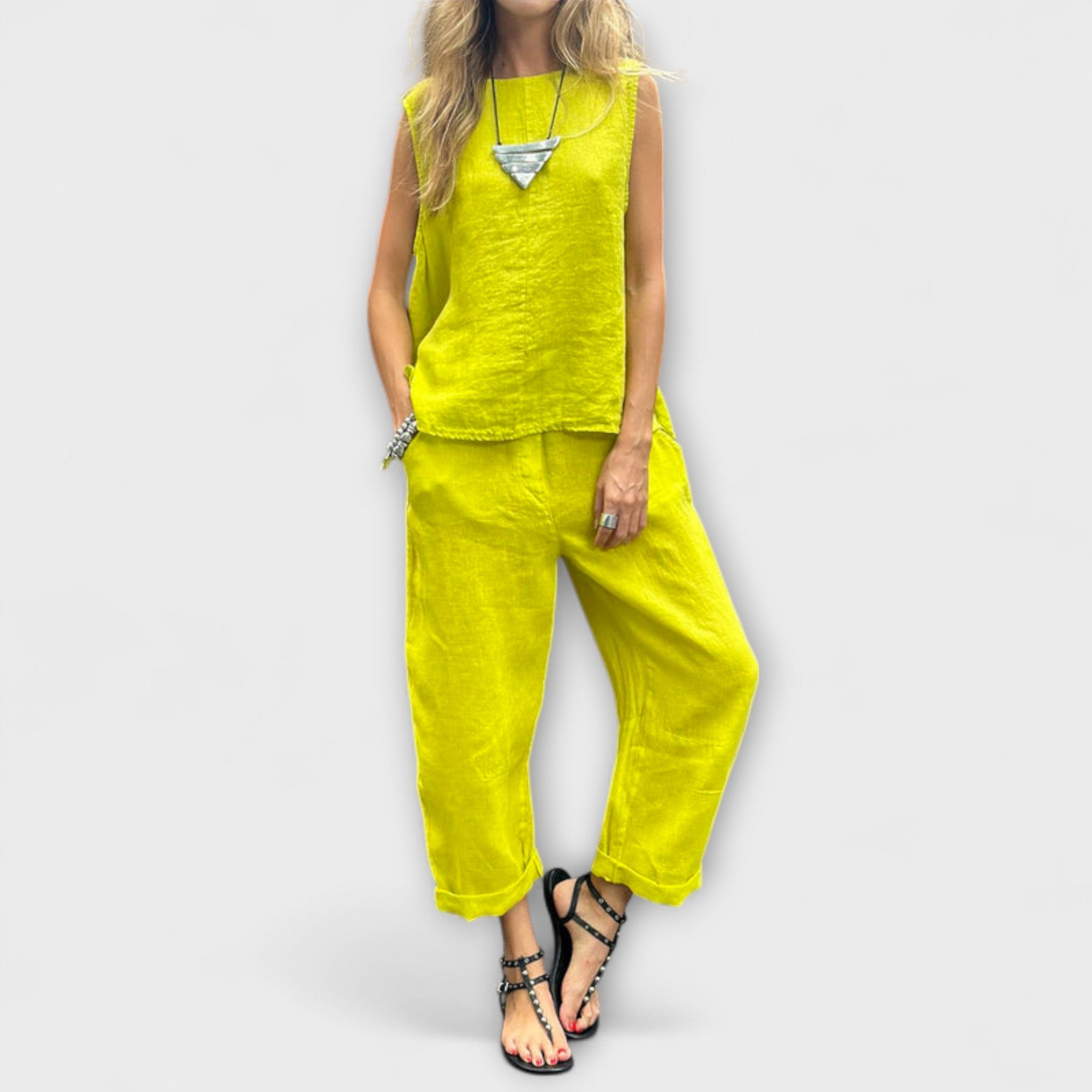 Jennifer - Completo Rilassato in Cotone e Lino