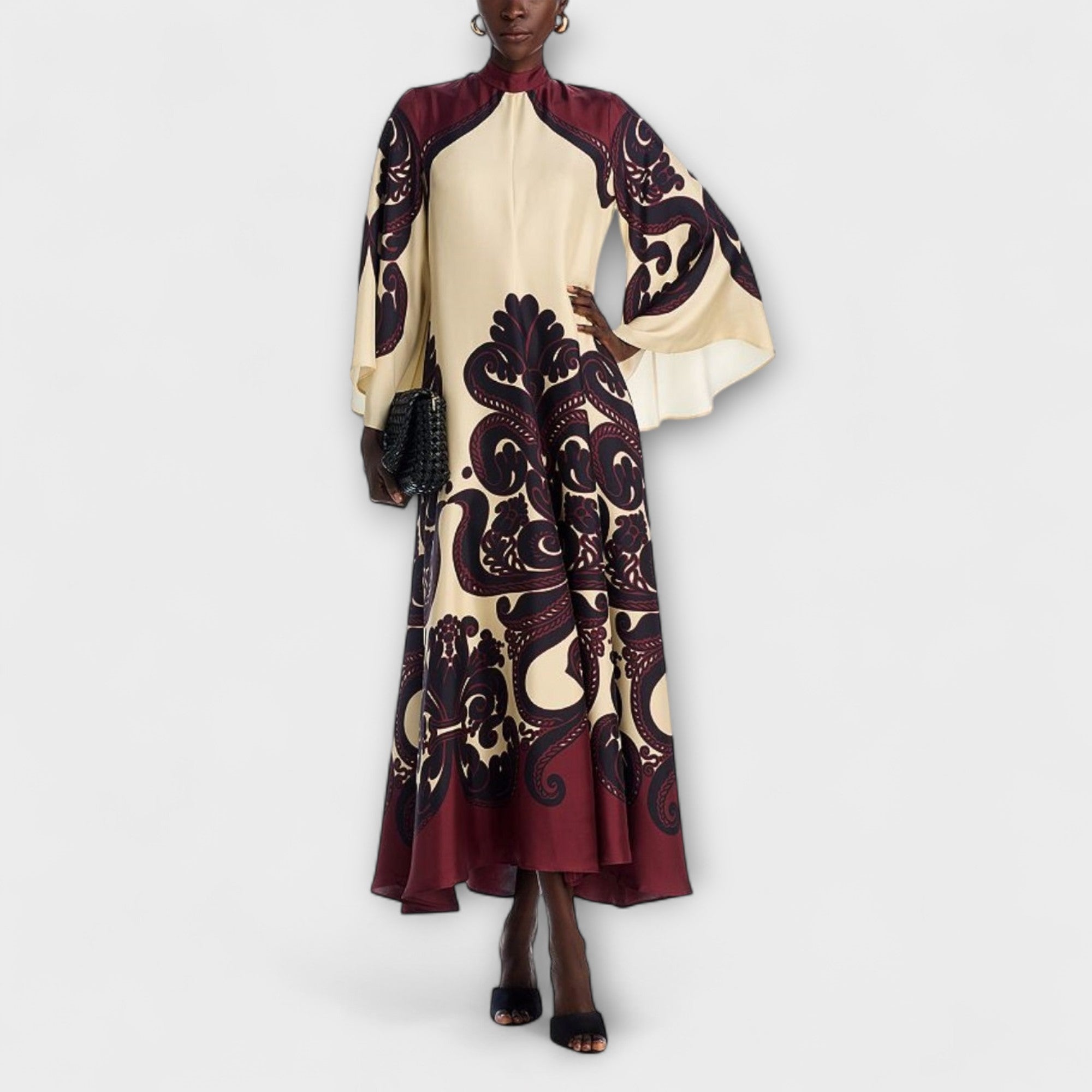 Lucy - Vestido Maxi com Estampa Deslumbrante de Grenadilla para Elegância Sem Esforço